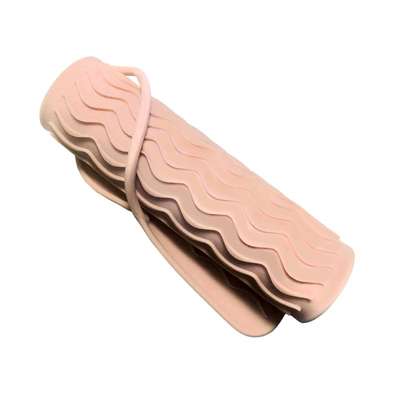 Sygile 11"" X 7.5"" Larger Size Heat Resistant Silicone Travel Mat, Anti-Heat Pad For Hair Straighteners, Curling Irons, Flat Irons And Other Hot Styling Tools - Blush Pink - Image 3